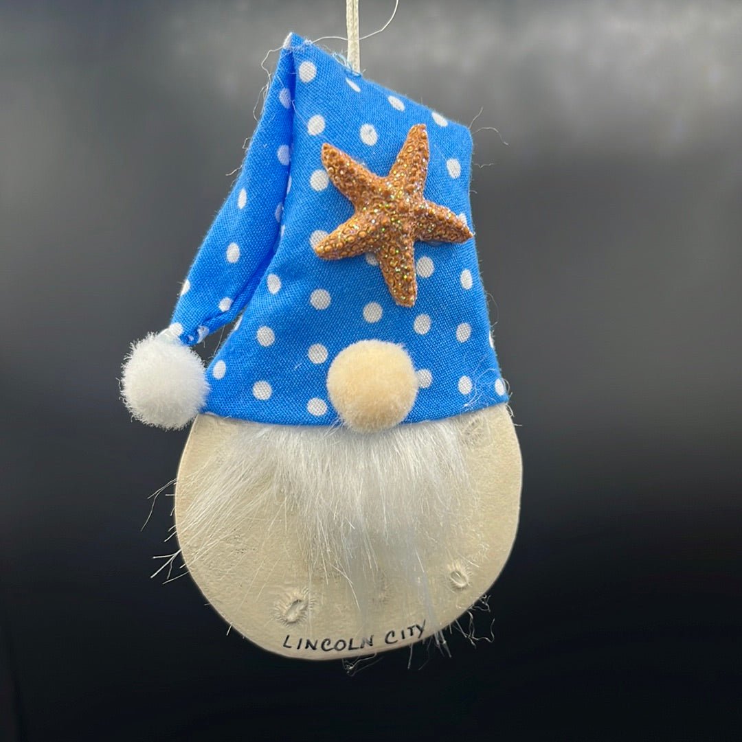 Clearance - Ornament Sand Dollar Gnome