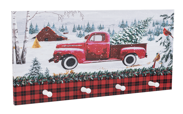 Clearance - LED Christmas Truck Canvas