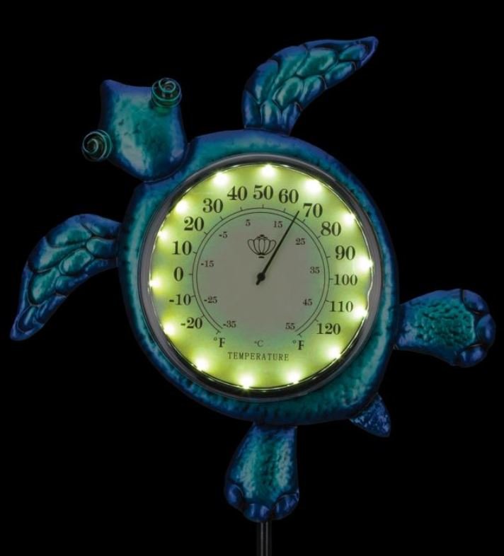 Solar Stake - Blue Turtle