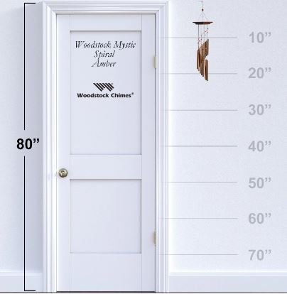 Wind Chime Mystic Spiral Amber