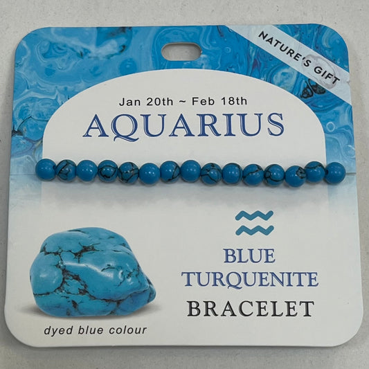 Bracelet - Nature's Gift - Zodiac Turquenite - Aquarius
