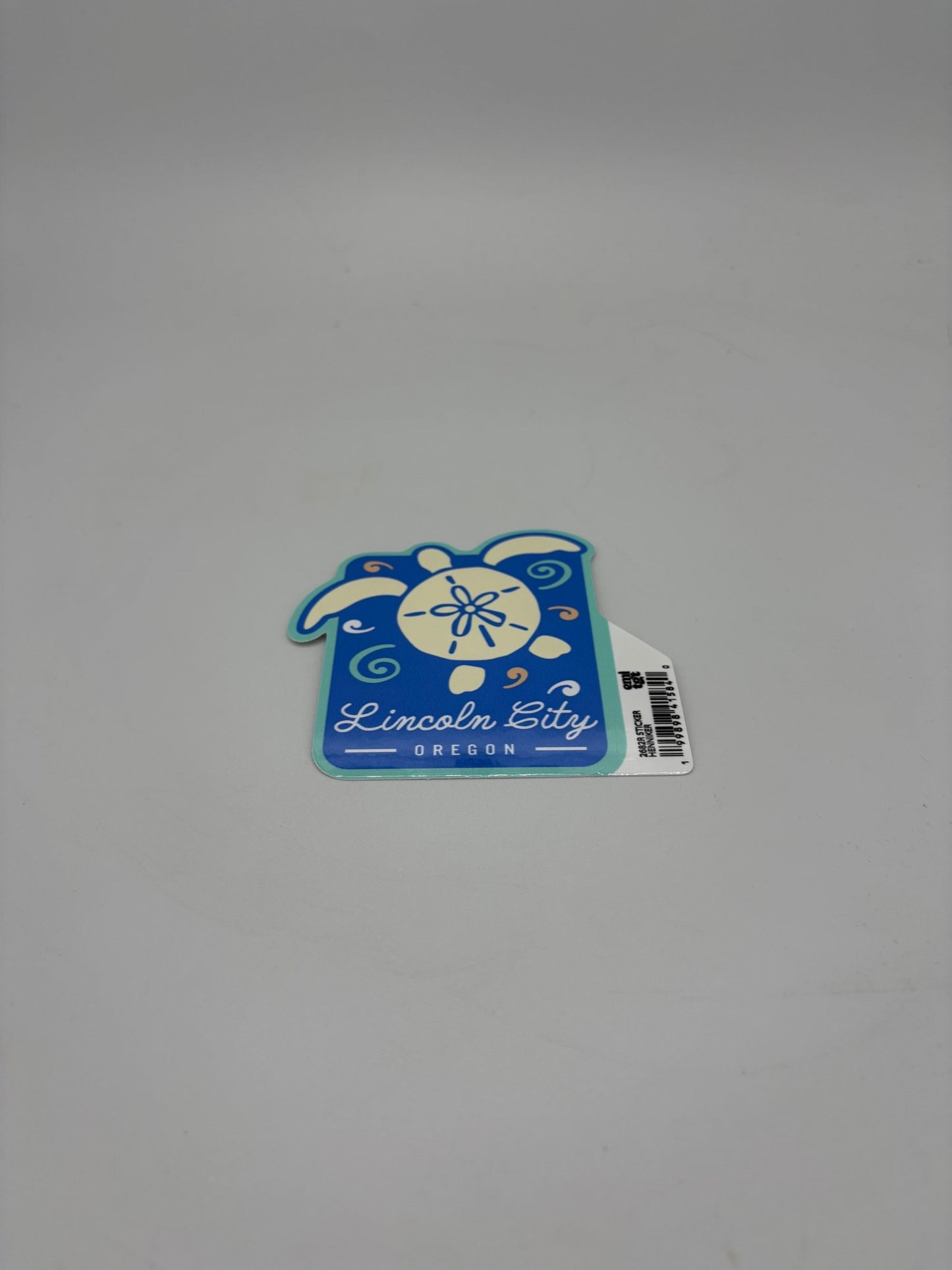 Sticker - Large sand dollar sea turtle Lincoln City, Oregon