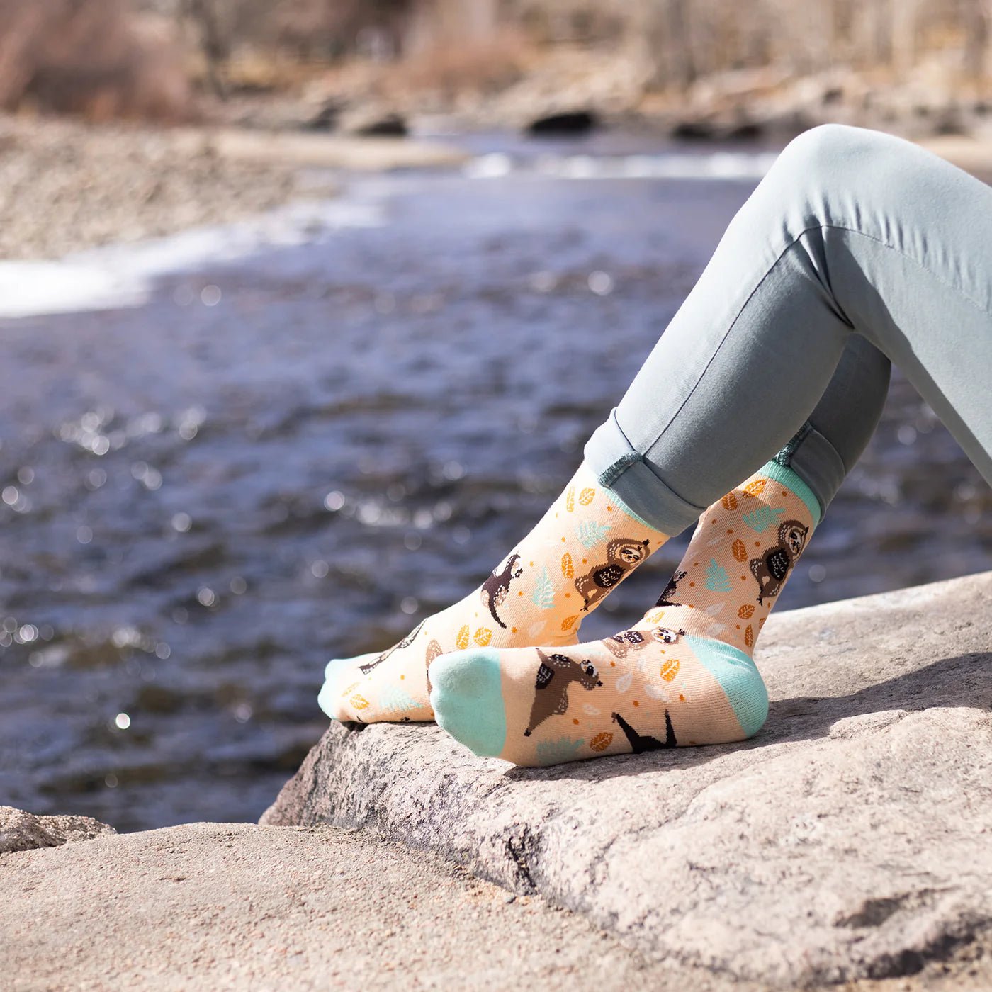 Socks - Crew Length Yoga Sloth Socks