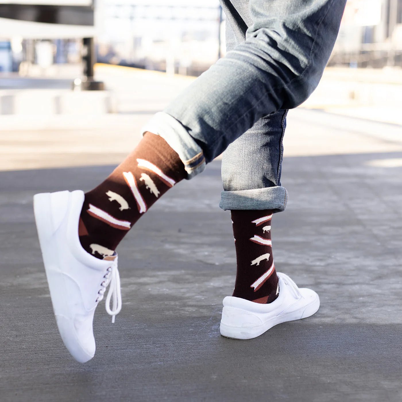 Socks - Crew Length 'Bring Me Some Bacon' Socks