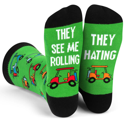 Socks - Crew Length 'They See Me Rolling, They Hating' Socks