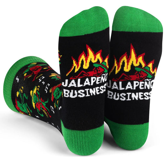 Socks - Crew Length 'Jalapeno Business' Socks