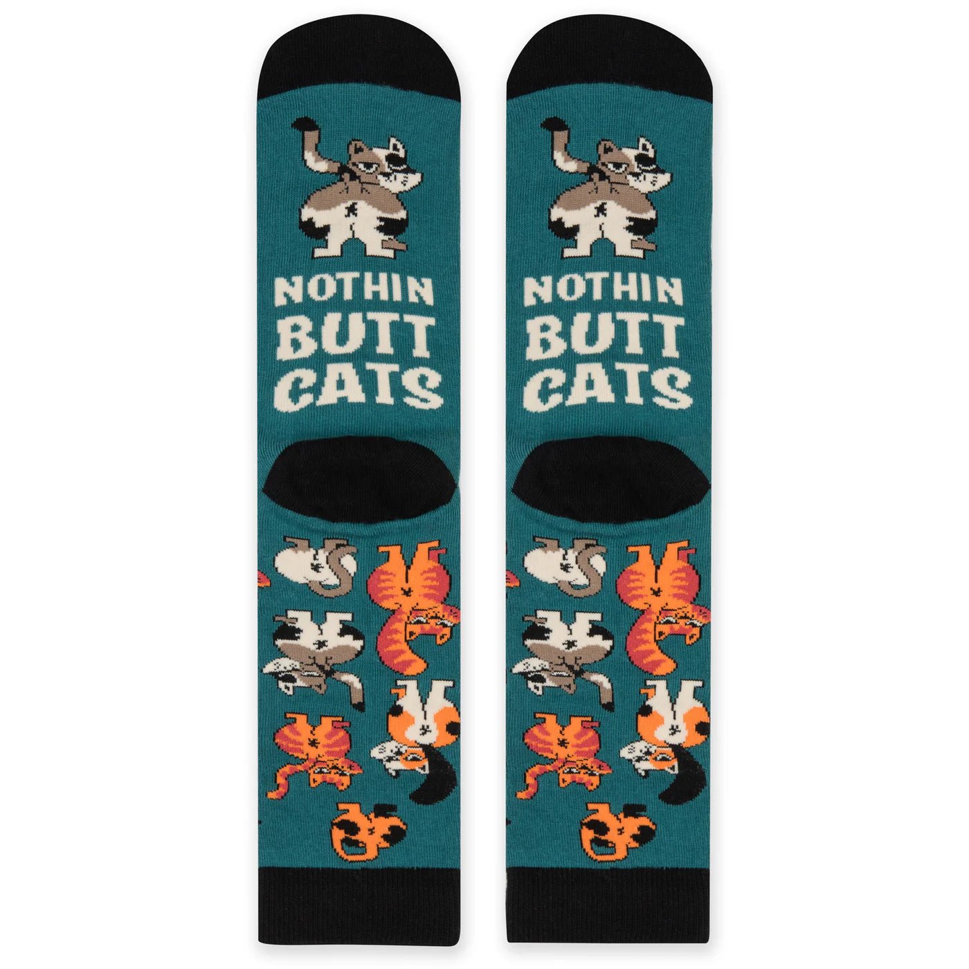 Socks - Crew Length 'Nothin Butt Cats' Socks