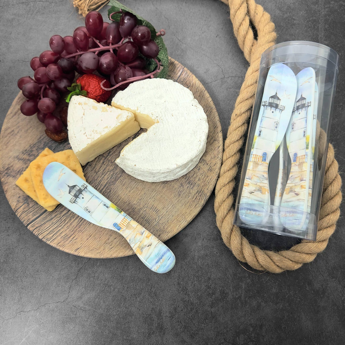 Cheese Spreader - 6-Piece Lighthouse Melamine