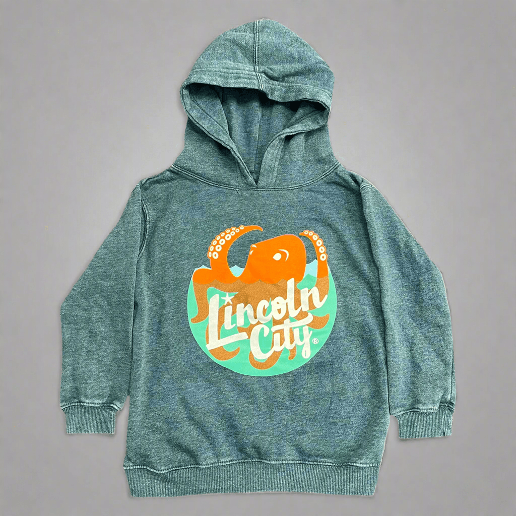 Youth Hoodie Lincoln City Logo - Denim