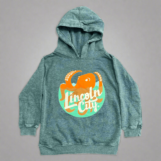 Youth Hoodie Lincoln City Logo - Denim
