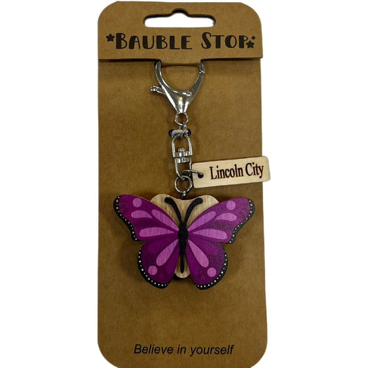Keychain - Purple Butterfly