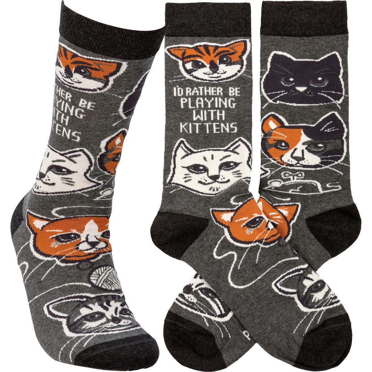 Socks - I'd Rather Be Playing With Kittens Socks