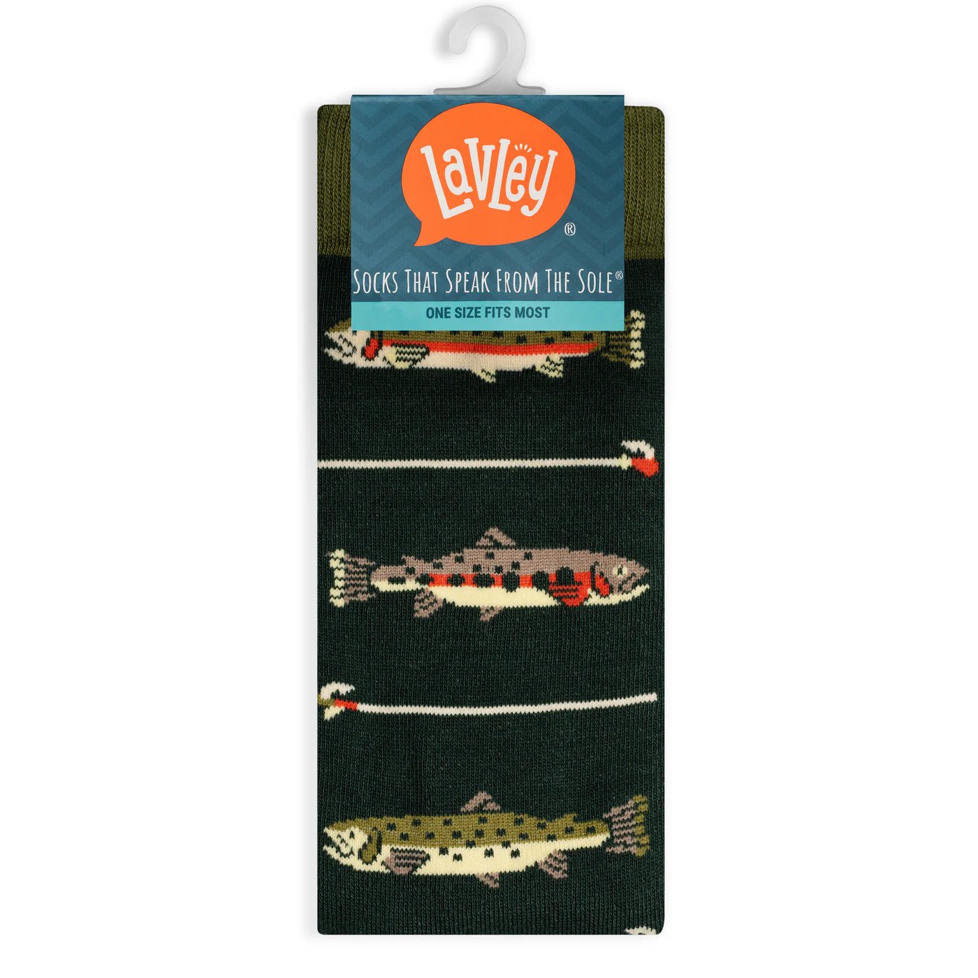 Socks - Crew Length 'Keepin it Reel' Fishing Socks