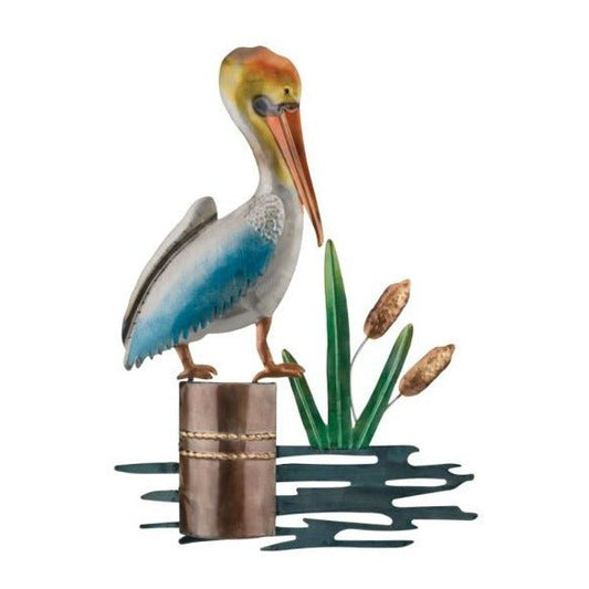 Pelican Metallic Wall Decor