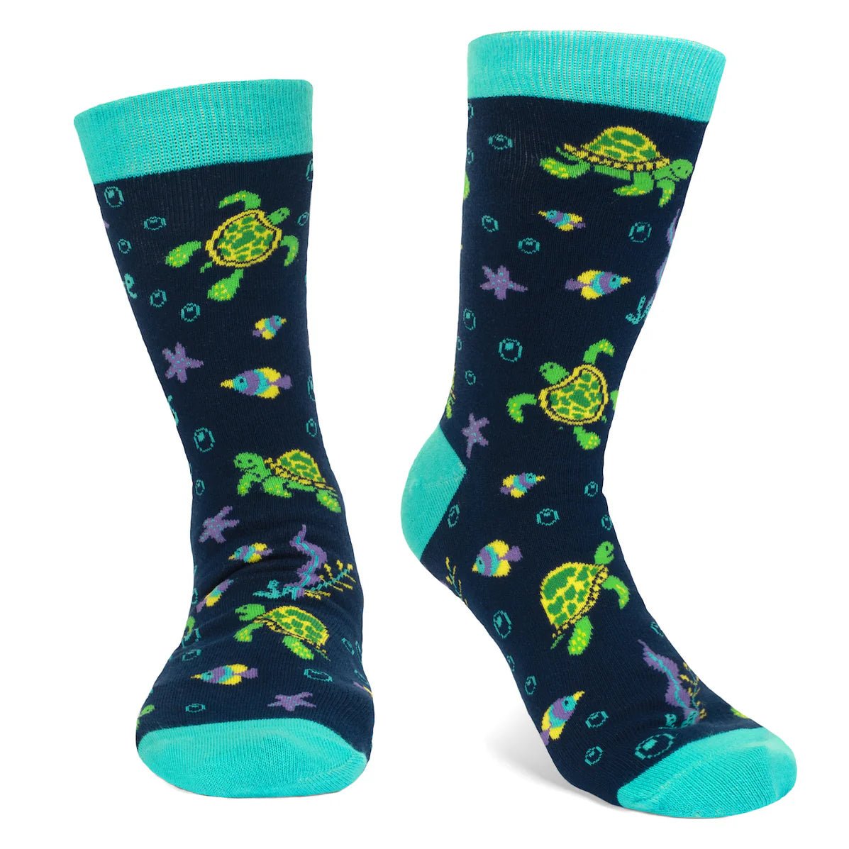 Socks - Crew Length 'Save the Turtles' Socks
