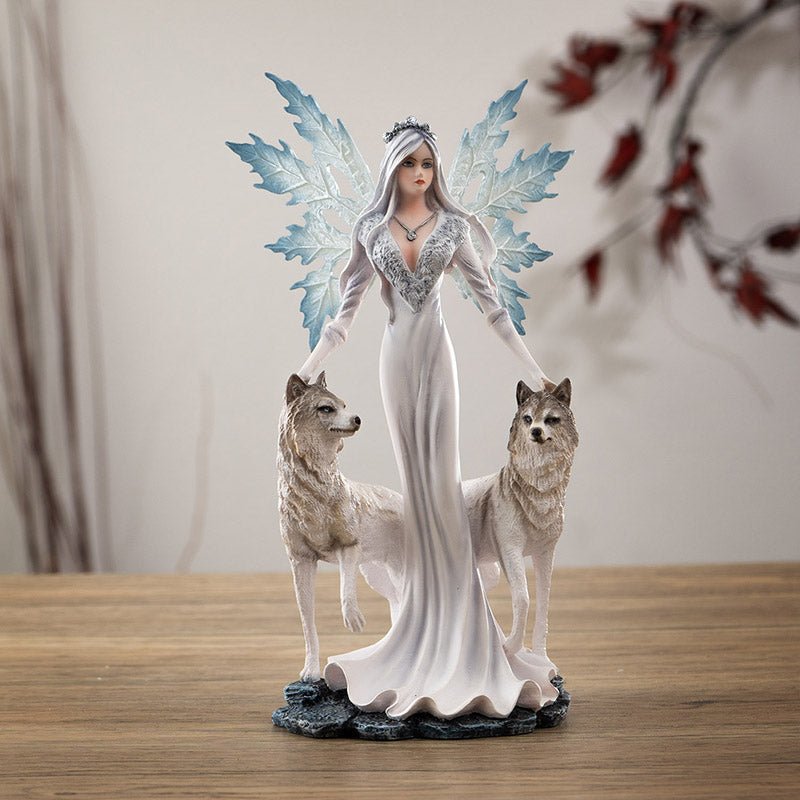 Snow Queen With Wolves