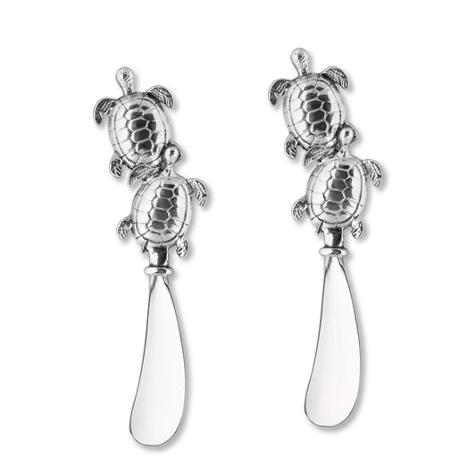 Cheese Spreader - Turtles Zinc - Set of 2