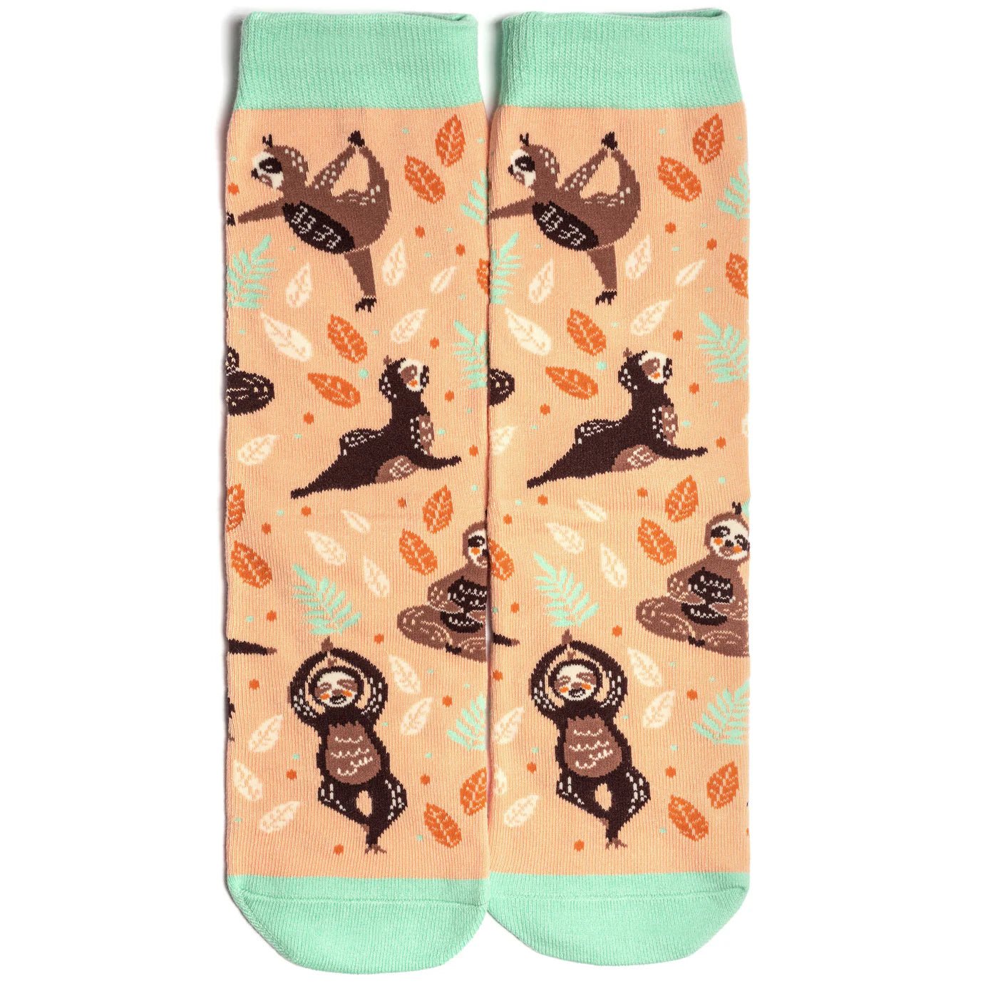 Socks - Crew Length Yoga Sloth Socks