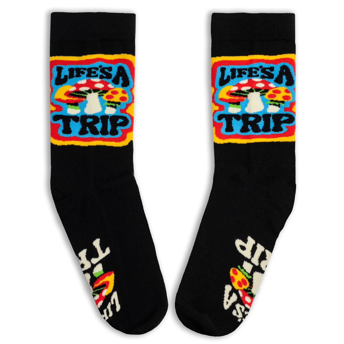 Socks - Crew Length 'Life's a Trip' Socks