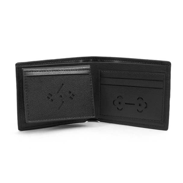 Men's Black Bi-Fold Wallet & 2 Stylus Pens