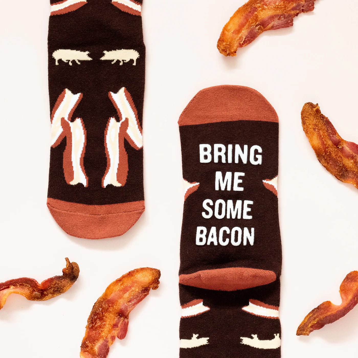 Socks - Crew Length 'Bring Me Some Bacon' Socks