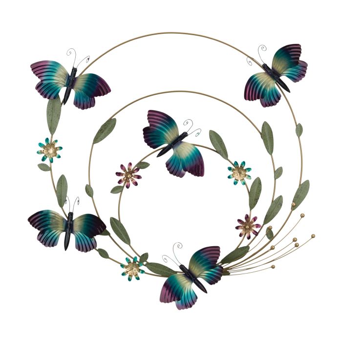 Metal Art - Butterfly Circle of Life Wall Decor