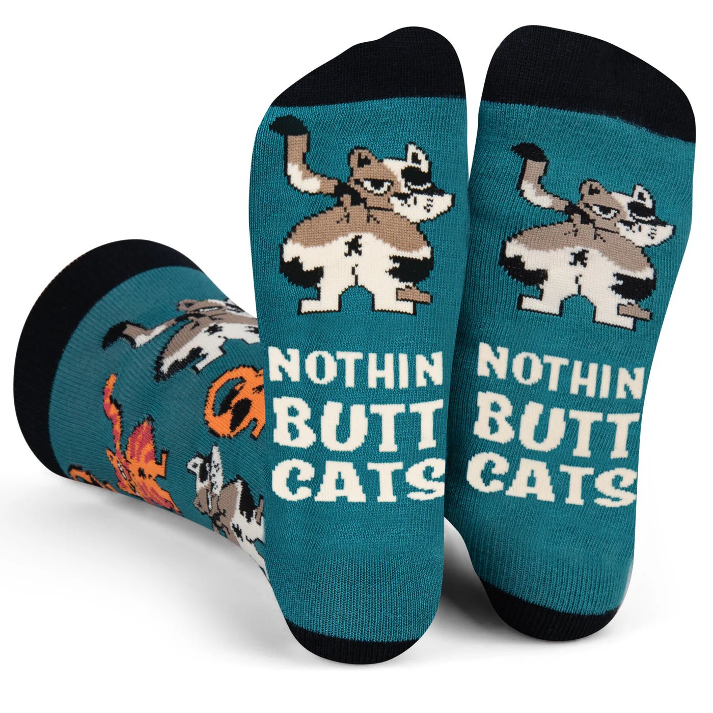 Socks - Crew Length 'Nothin Butt Cats' Socks