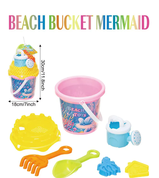 Beach Toys - Beach Bucket Mermaid