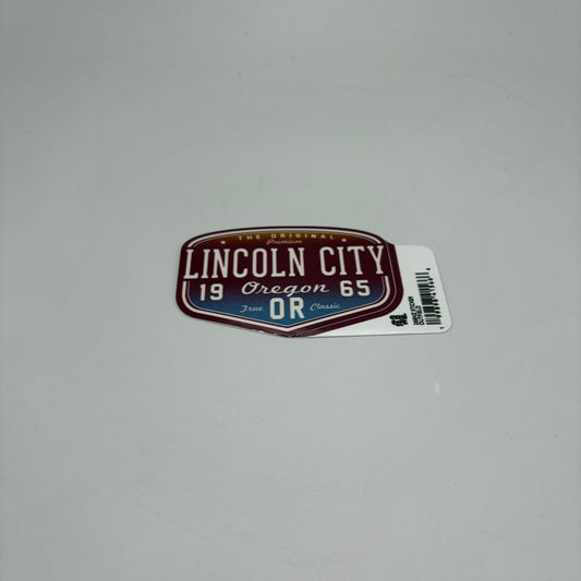 Sticker - Large the original premium Lincoln City, Oregon true classic 1965