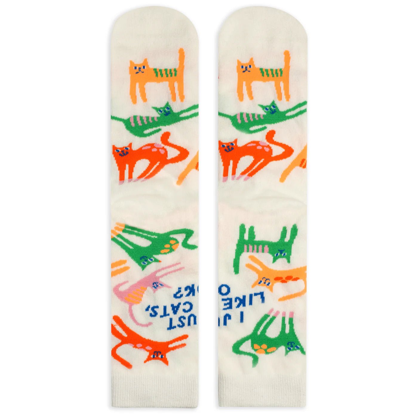 Socks - Crew Length 'I Just Like Cats OK?' Socks