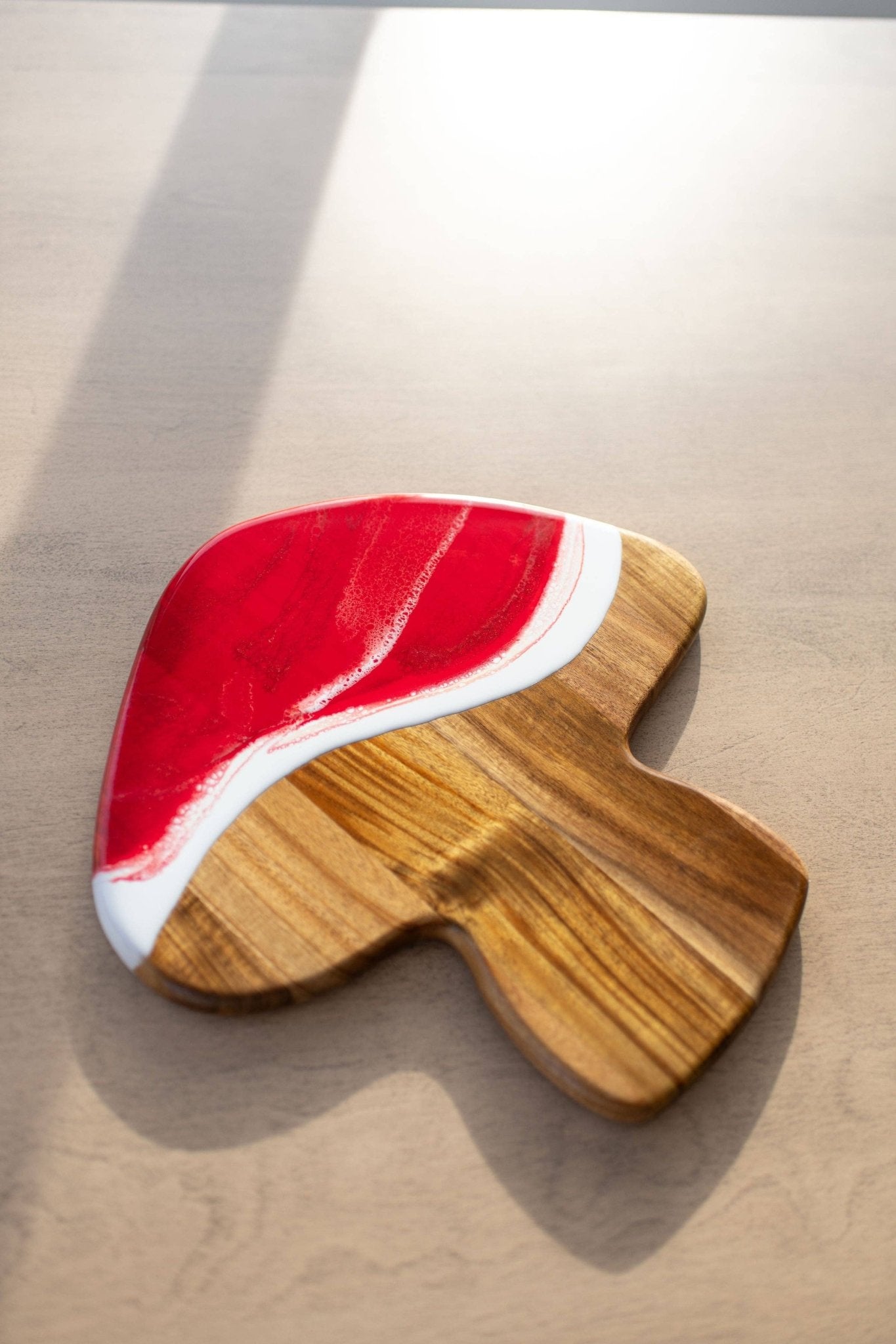 Charcuterie Board - Mushroom Shaped Acacia Cheese Board