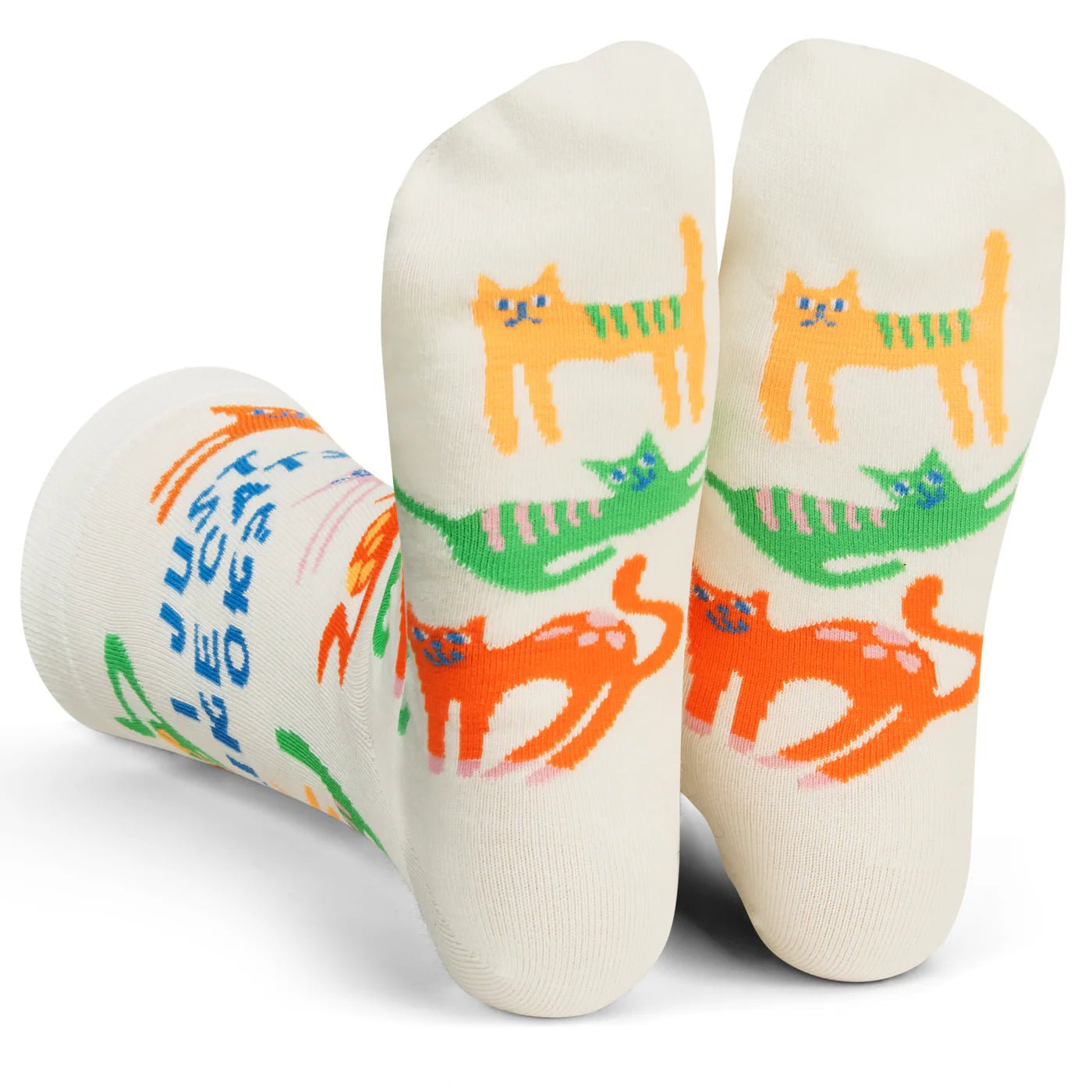 Socks - Crew Length 'I Just Like Cats OK?' Socks