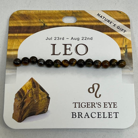 Bracelet - Nature's Gift - Zodiac Tiger's Eye - Leo