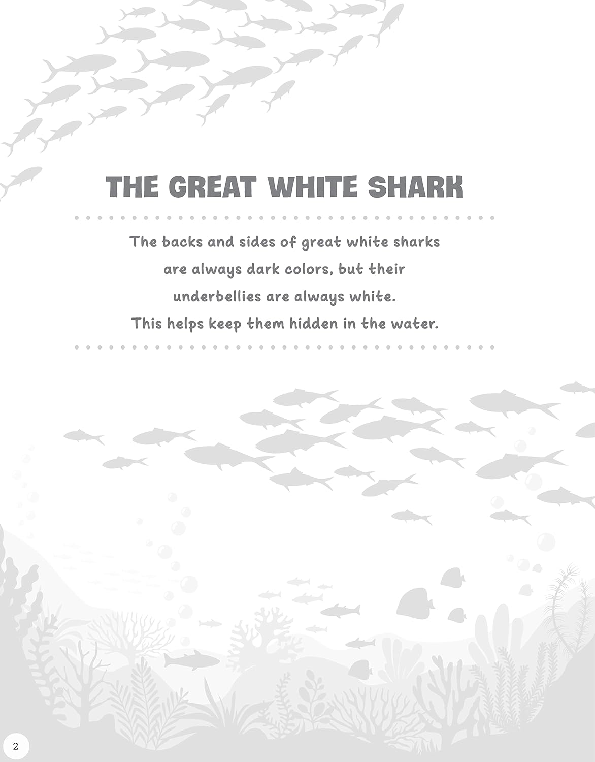 Coloring Book - Sharks and Ocean Creatures