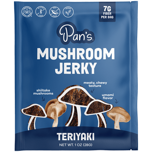 Pan's Mushroom Jerky - 1oz Single ServeTeriyaki