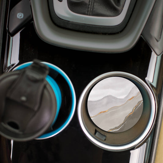 Coaster - Gray Abstract Car Coaster CSTS1043