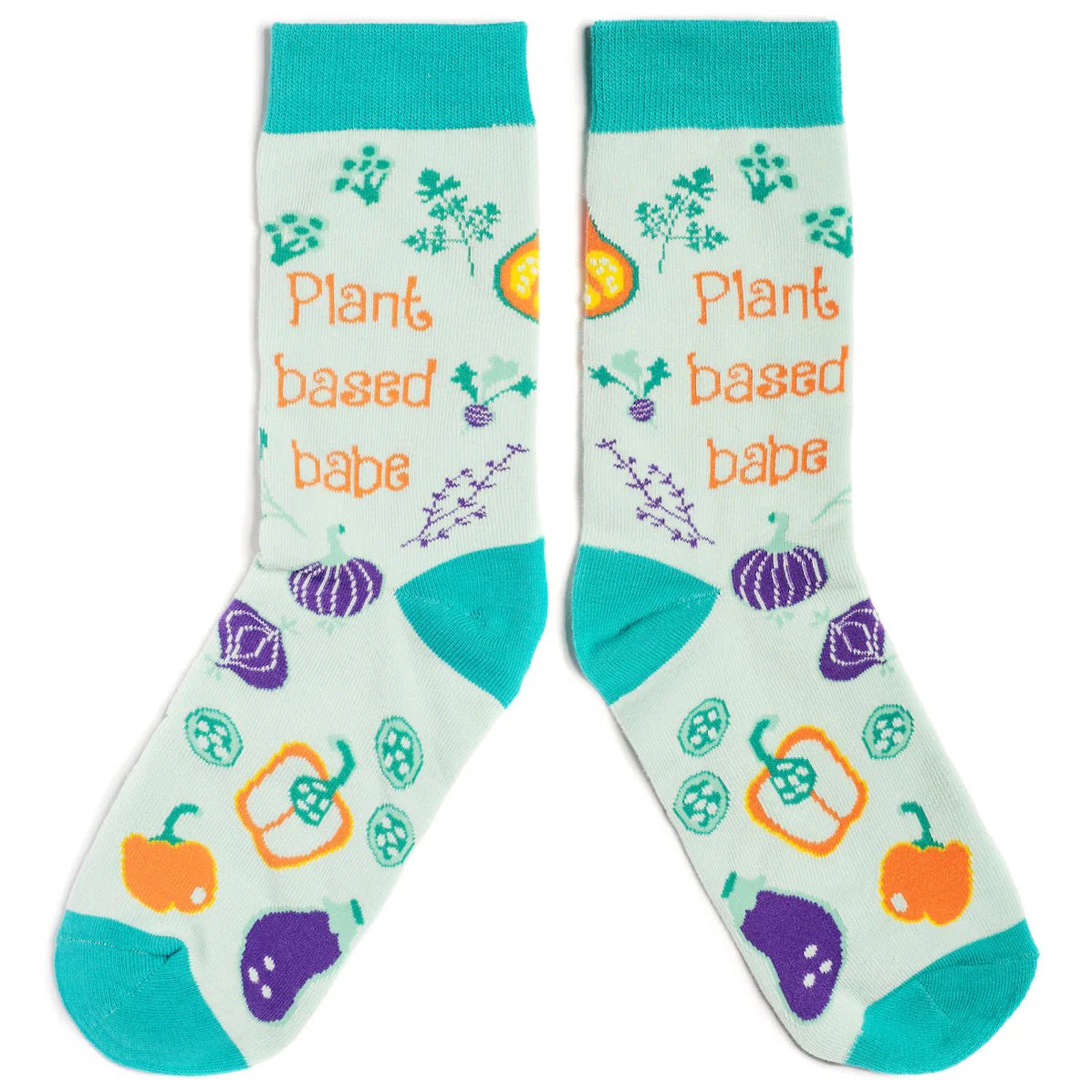 Socks - Crew Length 'Plant Based Babe' Socks