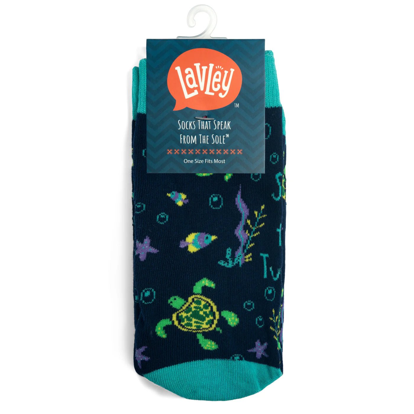 Socks - Crew Length 'Save the Turtles' Socks
