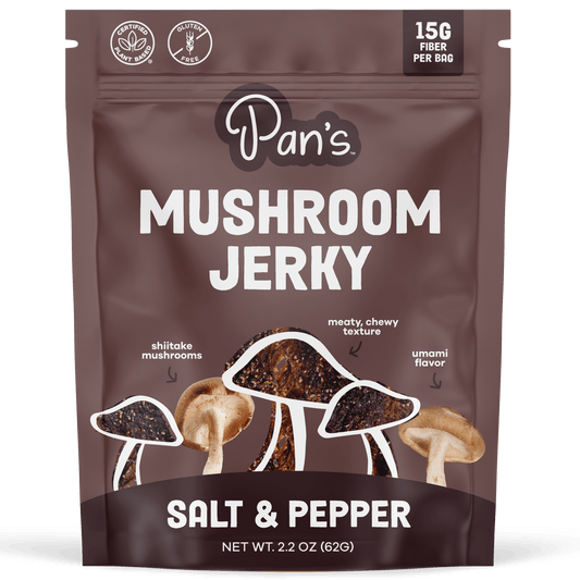 Pan's Mushroom Jerky - 2.2oz Salt & Pepper