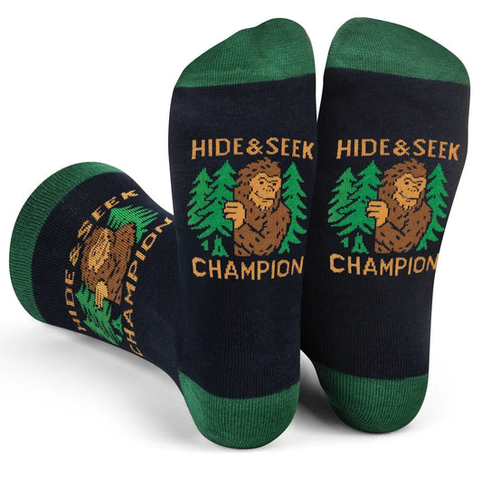 Socks - Crew Length 'Hide and Seek Champion' Socks