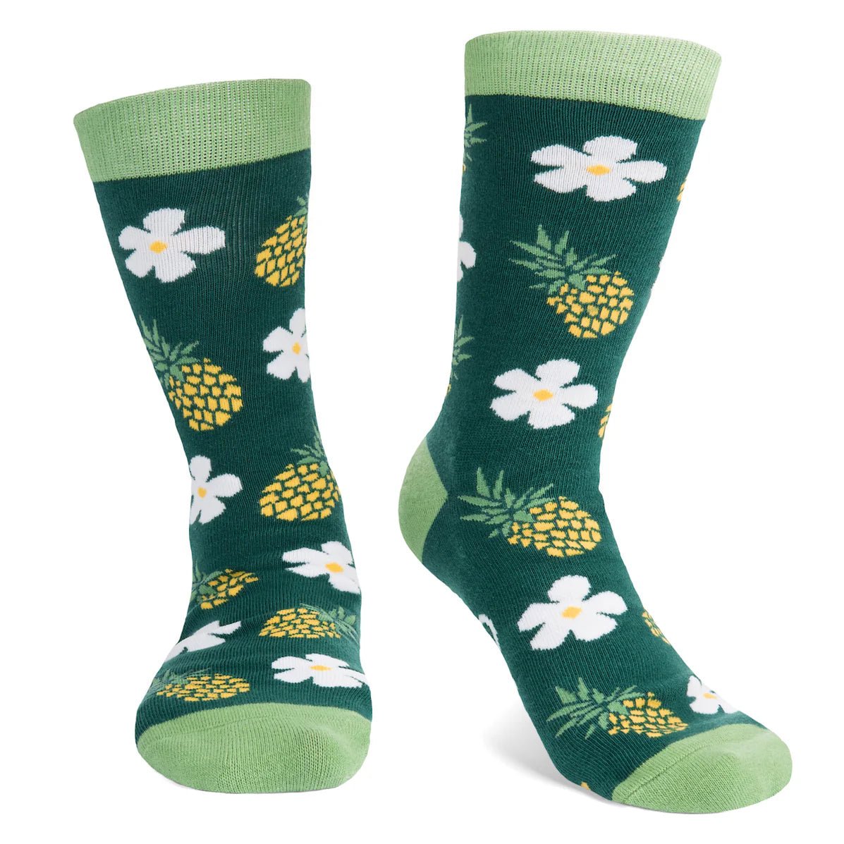 Socks - Crew Length 'Tough on the Outside, Sweet on the Inside' Pineapple Socks