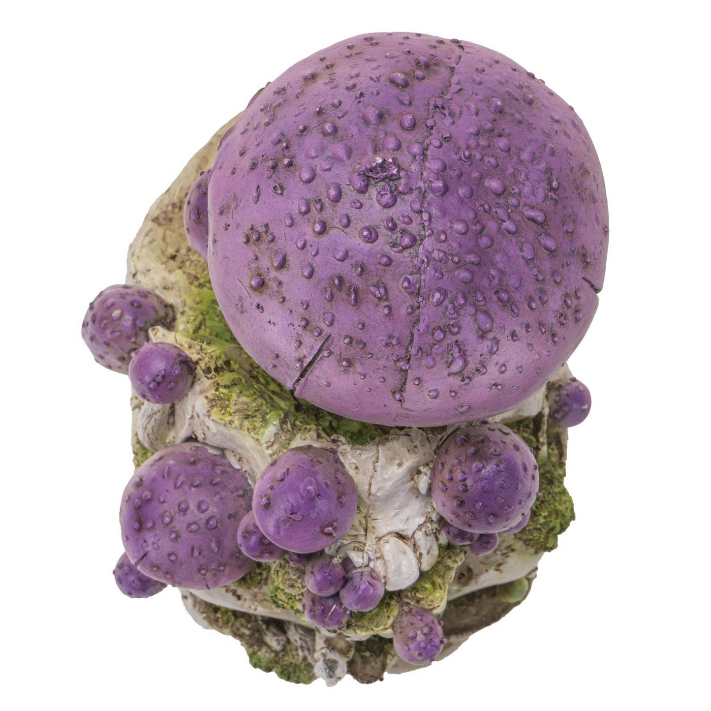Figurine - Skull with Purple Mushroom