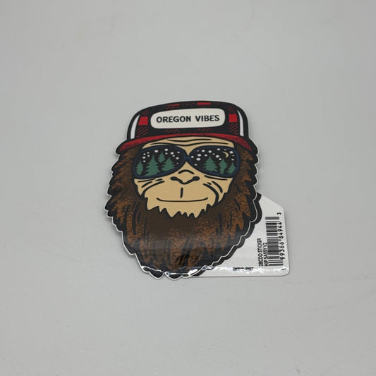 Sticker - Large Bigfoot with sunglasses Oregon vibes