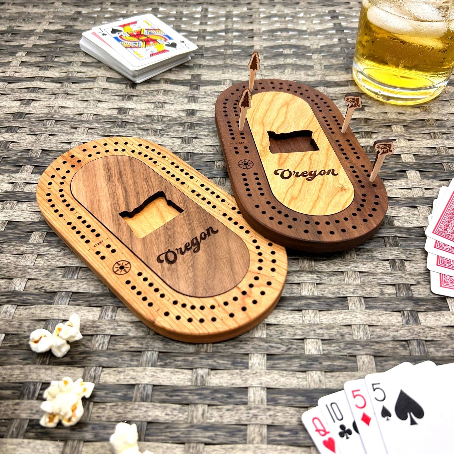 Oregon Mini Travel Cribbage Board