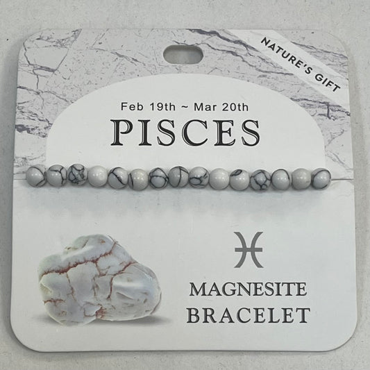 Bracelet - Nature's Gift - Zodiac Magnesite - Pisces