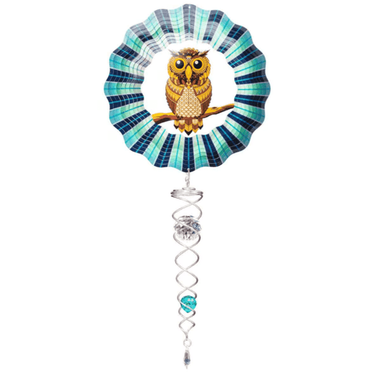 Wind Spinner - 14" Owl Spinner Set