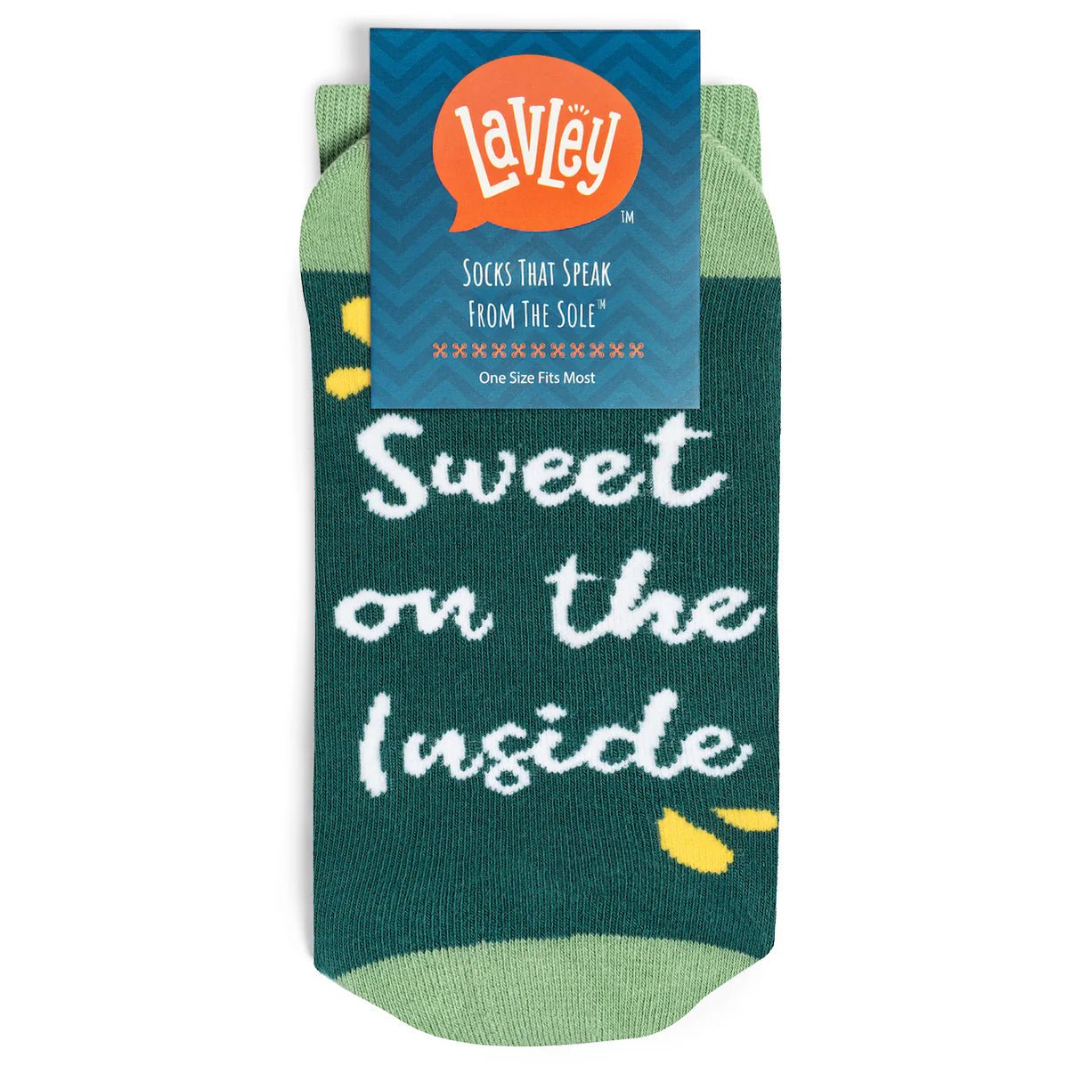 Socks - Crew Length 'Tough on the Outside, Sweet on the Inside' Pineapple Socks