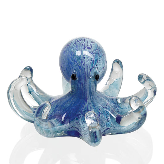 Glass Art - Blue Octopus - 76181
