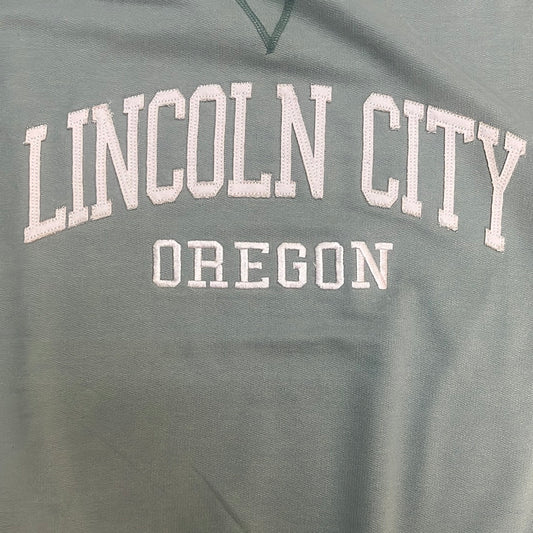 Unisex Crewneck Lincoln City Oregon Sage