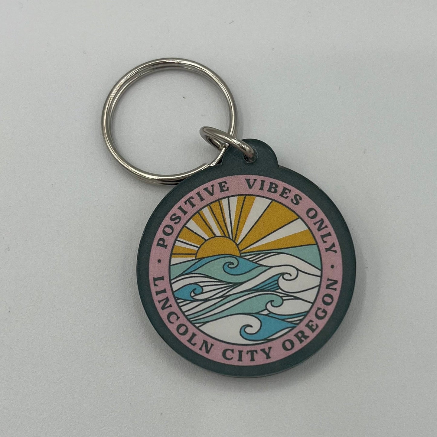 Hadal Waves Sun Soft Acrylic Key Chain